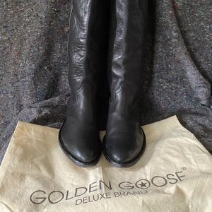 Golden Goose Deluxe Brand Black Boots Cavallo
